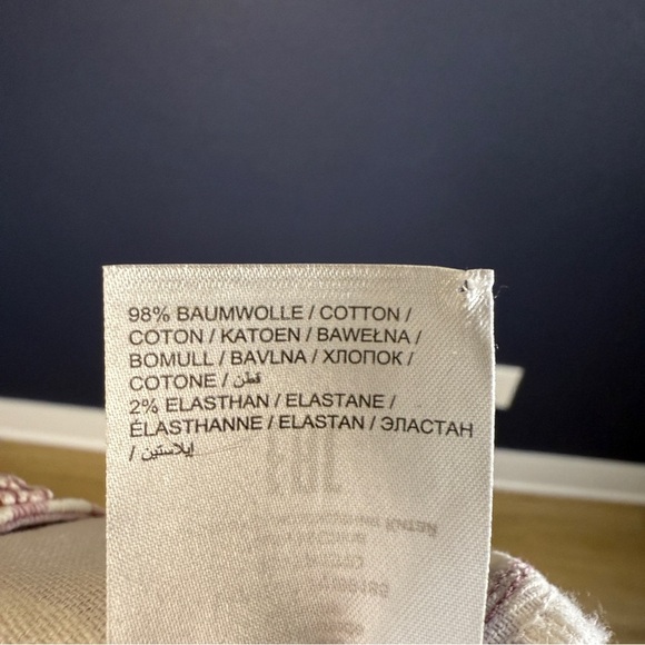 Ulla Popken Pink, Purple and Cream Floral Camouflage Jeans Plus Size 28 - Picture 9 of 10